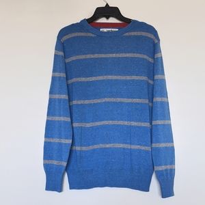 Urban Pipeline blue and grey striped sweater